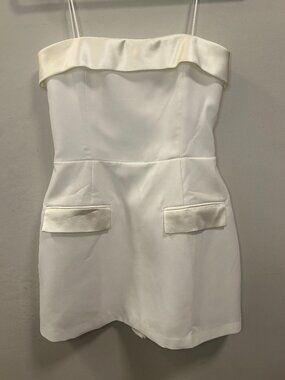 NWT Amanda Uprichard Strapless Bethany Romper Size S